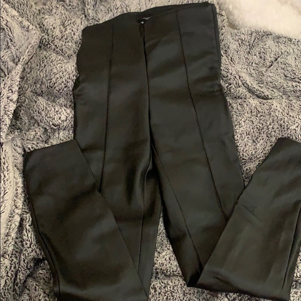 Zara faux leather leggings